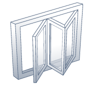 Ventana plegable